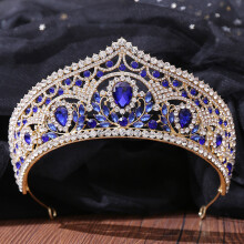 (B) Valentine\'s Princess Crown Tiara with Rhinestones