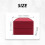 2X Rings Display Box Storage Soft Velvet Tray Case Holder Stand Display Storage Box LED Light  Box Red 7