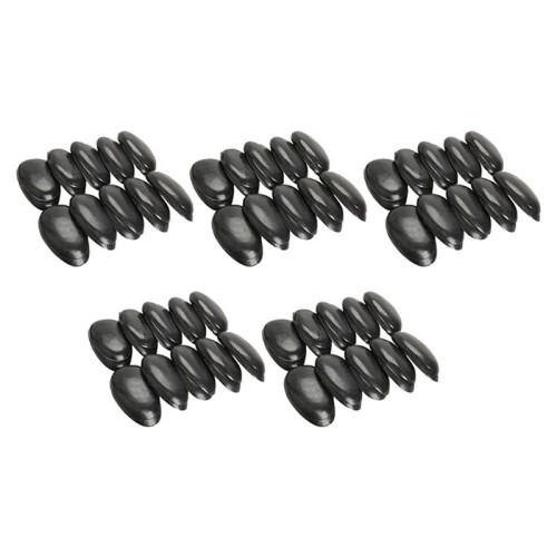 50 Pairs Black Plastic Hairdressing Dye Coloring Ear Cover Shield Protector