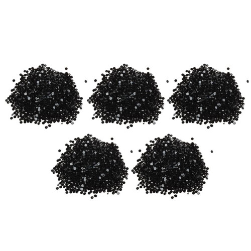 10000Pcs Crystal Flatback Acrylic Rhinestones Beads Nail Art (Black)