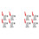 8Pcs Quick Release Toggle Clamp GH-201 Antislip Horizontal 59Lbs Holding Capacity for Machine Operation, Woodworking 1