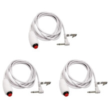 3X Cavo per Chiamate Infermiere Linea da 6,35 mm Cavo per Chiamate di Emergenza per Dispositivi di Chiamata Infermiere con Interruttore Un Pulsante