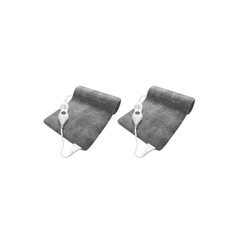 2X Extra Large Electric Heating Pad for Back Pain And Cramps Relief 12X24 Inch -Soft Heat for Moist EU Plug