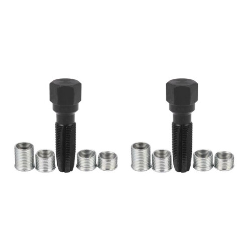 2Pcs 14mm  Thread Repair Kit Rethread Tool Kit Reamer Tap M14X1.25