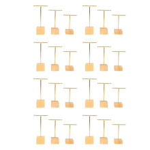 24 Pièces Mode T-Bar Bijoux Présentoir Support de Support Boucles D'Oreilles Suspendus Organisateur Ensemble de Bijoux
