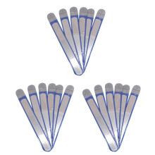 18 Pieces Stainless Steel Nail File Double-Sided Diamond Nail File Metal Nail File Manicure File for Family and Travel