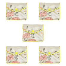 5X Jewelry Storage Bags Silk Chinese Tradition Pouch Purse Gifts Jewels Organizer (Random Color)