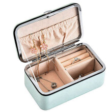 3X Jewelry Organizer Display Travel Jewelry Case Boxes Portable Jewelry Box PU Leather Grids Storage Box