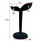 2X Velvet Earring Display Stand Props Stud Earrings Holder Rack Storage 12CMx7CM(Black) 6