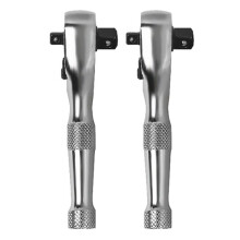 2X Clé à Douille à Cliquet 72 Dents 1/4 Pouces 3/8 Pouces Clé Dynamométrique à Double Extrémité Clé Tige Tournevis Outil