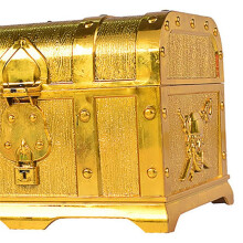 3X Pirate Coffre Au Trésor Trésor Décoratif Coffre Gardez Le Saké Boîte Une Bijoux Coffrets Une Trésors En Plastique la Décoration de Fête