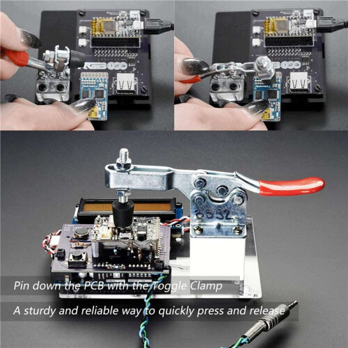 8Pcs Quick Release Toggle Clamp GH-201 Antislip Horizontal 59Lbs Holding Capacity for Machine Operation, Woodworking 2