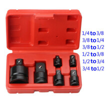 18PCS Impact Reducer & Sleeve Adapter Socket Wrench 1/4 1/2 3/8 3/4 Drive Air Ratchet Breaker Drive Spanner Set