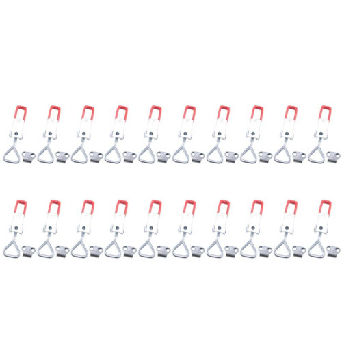 100 Pack Adjustable Toggle  Clamp 4001, 330 Lbs Holding Capacity, Heavy Duty Quick Release Pull  Toggle Clamp 1