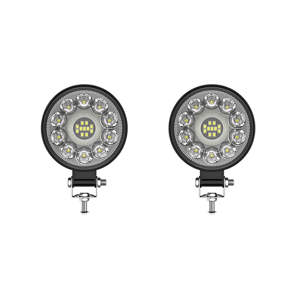 2X Car Led Work 3 Inch Round Led Flood Auxiliary Offroad Modification For Truck Tractor Atv Utv Light 4712741387383