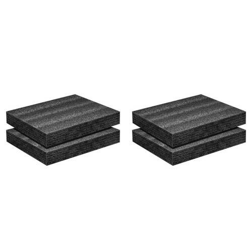 4Pack Polyurethane Foam Sheet- 16 X 12 X 2 Inch Foam Inserts for Cases- Packing Foam Pads for Toolbox Camera Storage