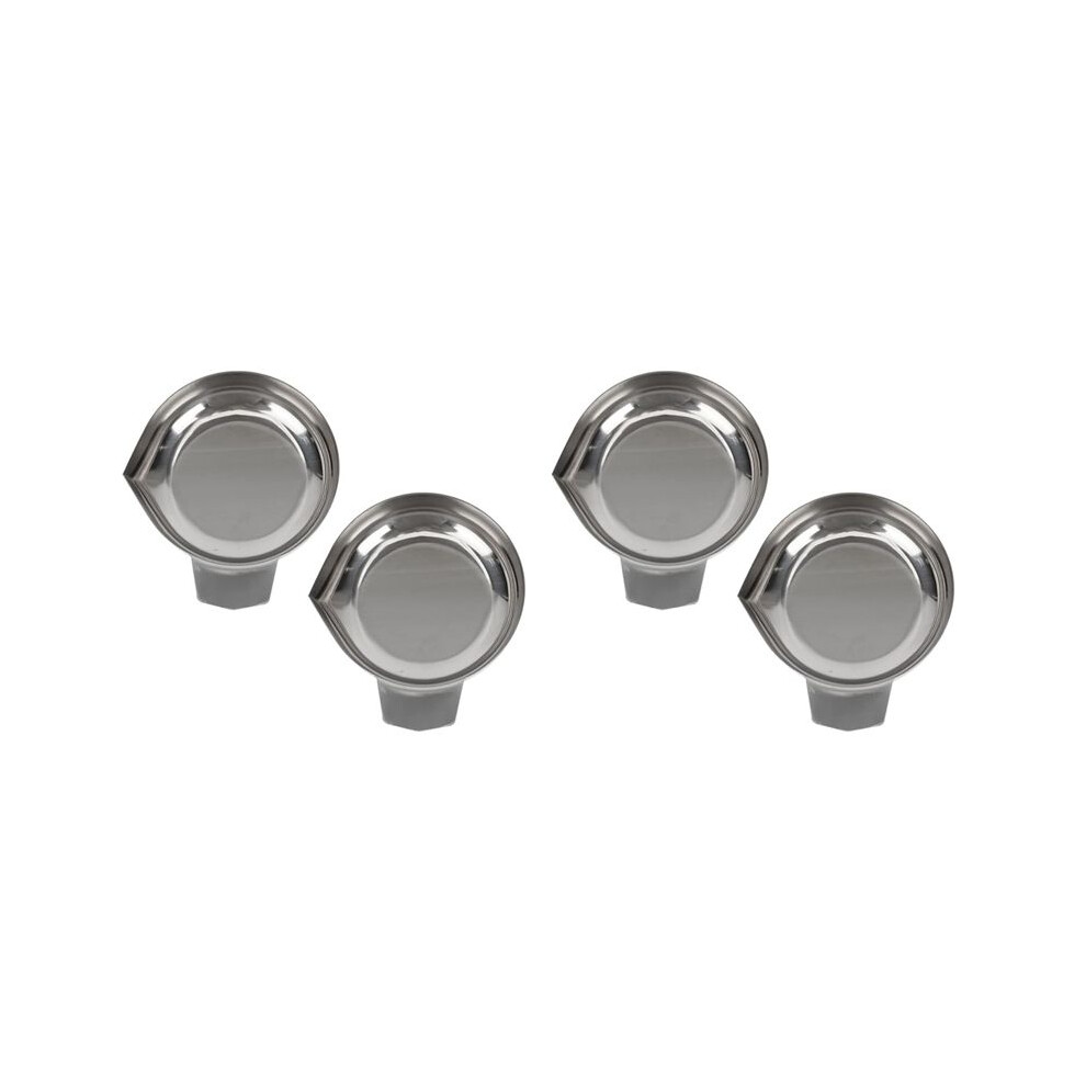 Weigh Boats Scale 4Pcs Weighing Boats Stainless Steel Scale Tray Weighing Plate Lab Dish Containers Weight Tray 4711123166509