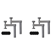 4 Abrazaderas de Banco para Perros con Almohadilla Antideslizante, Abrazadera de Sujeción de 19 mm, Abrazaderas de Mesa Ajustables de Aluminio para
