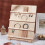 2X 4-Tier Wooden Earring Display Stand,with Slots Rustic Earring Display Card Holder 3