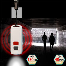 4X PersöNlicher Alarm,Sicherheit Alarm für Frauen mit SOS LED Licht,130DB Sirene,Wasserdichtes Schlüsselanhänger Sound Gerät für Kinder älteste