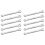 10X Silver Tone 5.5mm X 7mm U Shape Double Open-Ended Wrench Tool 1