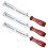 3pcs 3/16 Inch 4.8mm Round Flat  Sharpening Sharpener Force File Files Holder Handle Kit Chainsaw Chain Tools 1