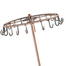 6st 13,3 Inch Zwarte Metalen Roterende Sieradenstandaard voor Kettingen en Armbanden B