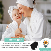 40 Pcs Exfoliating Glove Bulk Exfoliator Mitt Body Scrubber 150D Viscose Fiber Deep Skin Korean Scrub Mitt for Bath