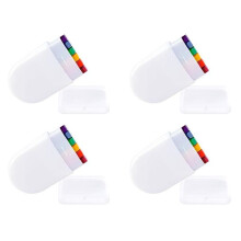 4 St Rainbow Face Kroppsfärg-Gay Pride Day Flag Ansiktsfärg-HBT Rainbow Stripe Crayon för Gays Pride Day
