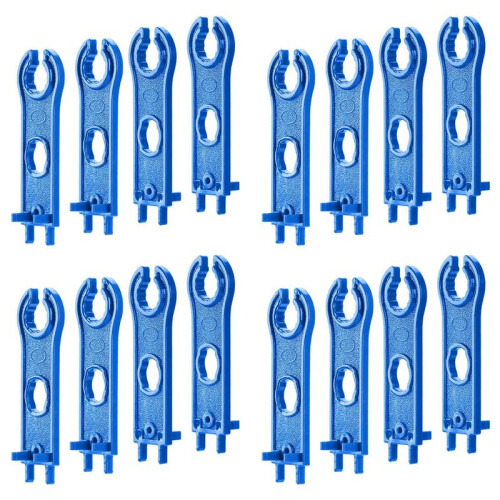 16PC Solar Connector Tool Wrenches, Solar Panel Connector Assembly Tool for  Connectors, Plastic Solar Wrench Spanner