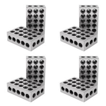 8Pcs 23 Holes Precision 25-50-75Mm Blocks Gauge Hardened Steel Parallel Block Set Matched Machinist Milling Tool