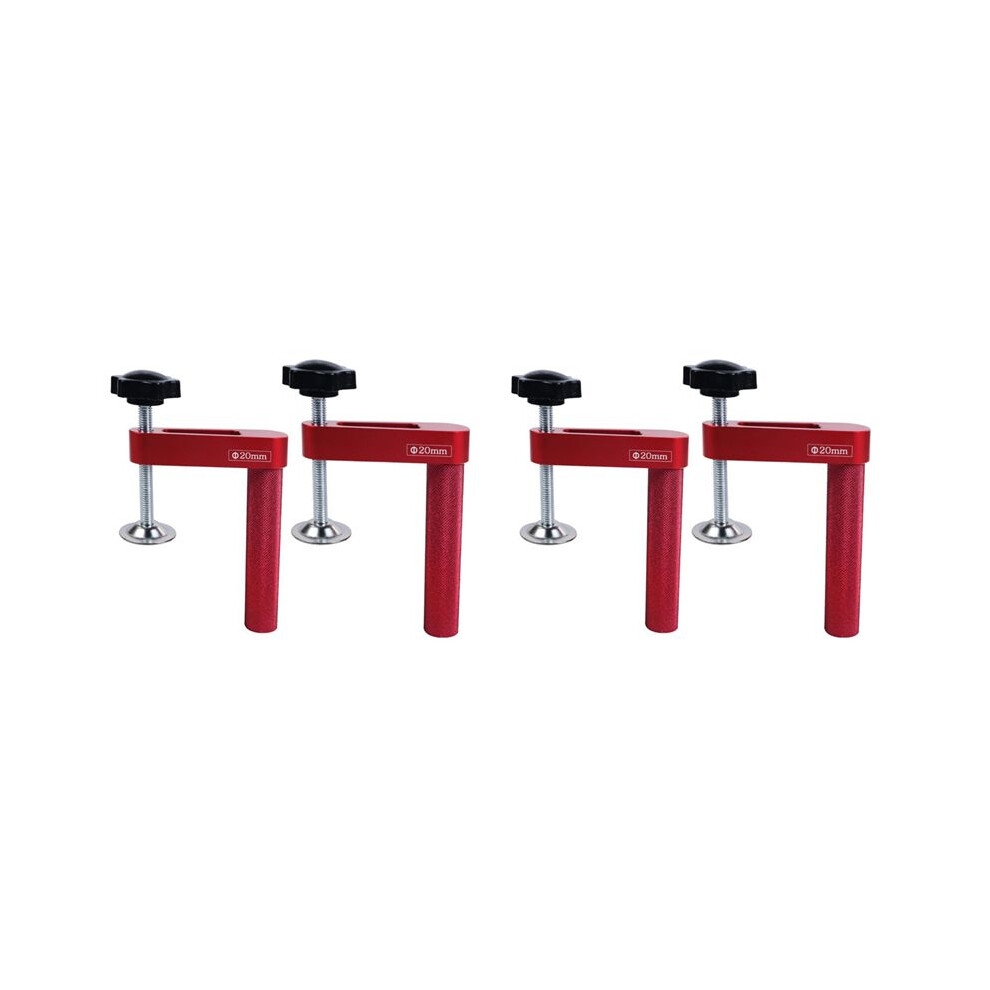 4Pcs Dog Hole Clamp Woodworking Bench Stop Bench Dog Clamp Aluminum Alloy Desktop Fixed Clip - Hold Down Clamps 20Mm 4711022253065