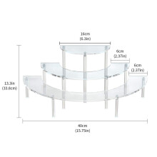 20 Girds Acrylic Makeup Organizer Nail Art Storage Box & Transparent Removable Acrylic Cake Display Stand