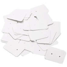 200 Piezas Pequeñas Tarjetas de Exhibición de Aretes de Oreja de Papel En Tarjetas de Etiqueta de Precio Soporte de Tarjetas de Joyería,