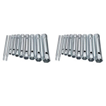 20PZ 6-22mm Set di Chiavi Tubolari Metriche Set di Barre per Tubi Chiave per Candele Nel Acciaio Un Doppia Estremità per Riparazione Un Piombo