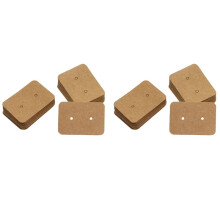 100 STÜCK Kleine Leere Papier Ohr Stecker Ohrring Display Karten Preisschild Etikett Schmuck Karten Halter, 3,5 x 2,5 cm (Bronze)