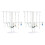 2X Supporto per Collana con Supporto per Gioielli, Supporto per Espositore per Gioielli, Organizer per Appendere Collane E Braccialetti, Supporto per 1