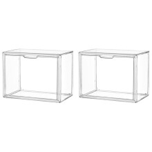2X Organisateur de Rangement pour Sac à Main pour Placard, Boîte de Présentation en Acrylique Transparent pour Sac à Main, Organisateur de Sac