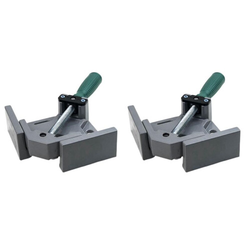 Aluminum Single Handle 90 Degree Right Angle Clamp Angle Clamp Woodworking Frame Clip Right Angle Folder Tool 2PC