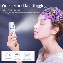 2X Przenośny  Facial   Facial Steamer Atomizacja Rzęsy z Lustrzanym Białym