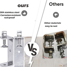 Metal Clamp Heavy Duty Clamp C Clamp Woodworking Clamp with Wide Jaw Openings (85MM), 6PCS