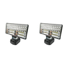 2X LED Work Lights Flashlight Electric Torch Spotlight for 18V Li-Ion Battery Adapter BL1815 BL1830 -8 Inch