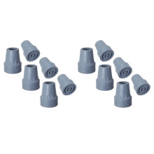 Crutch Tips, 3/4Inch Heavy Duty Non-Slip Rubber Cane Tips, Replacement Cane Foot Caps, Crutch Pads,12 PCS