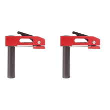 2X Woodworking Desktop Quick Acting Hold Down Clamp Fast Fixed Clip for Woodworking Benche 20mm Dog Hole Tool-Red