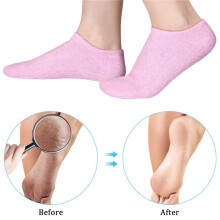 3X Moisturizing Gel Socks Gloves Set Hands Feet Skin Care Spa Treatment Hydrating Cool Soft Cotton Heel Booties Socks