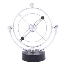Perpetual Motion Desk Sculpture Toy - Kinetic Art Planet Balance Mobile - Magnetic Executive Office Home Decor Tabletop Toy - Men Women Stress