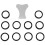 11Pcs Mist Maker Maintenance Kit, Ceramic Disk Ceramic Disk Key Replacement Parts Kits for Fog Machine 1