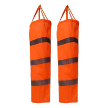2PCS Bolsa de CalcetíN de MedicióN de DireccióN del Viento de 30 Pulgadas con CinturóN Reflectante para Exteriores Parque y Granja del Aeropuerto