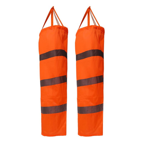 2 Peças 30 Polegadas Windsock Wind Direction Measurement Sock Bag com Cinto Reflexivo para Aeroporto Ao Ar Livre, Fazenda e Parque