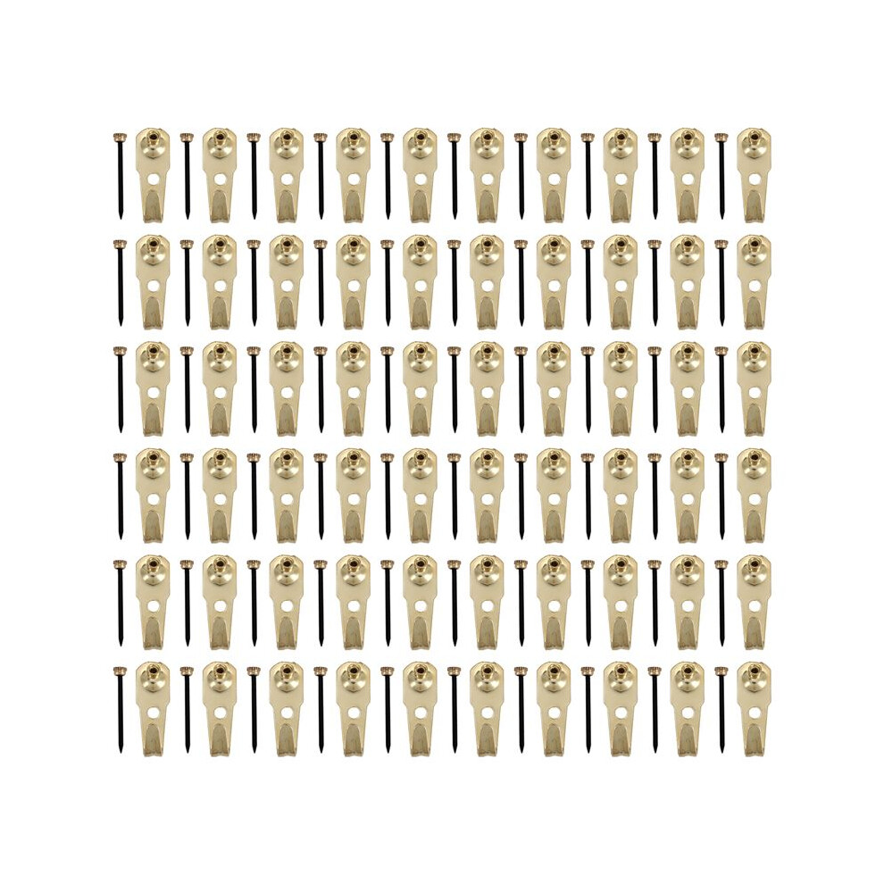 60 Pcs 30 Lb Picture Hangers With Nails Photo Frame Hanger Hooks Picture Hanging Nails For Hanging Clock 4713708016926